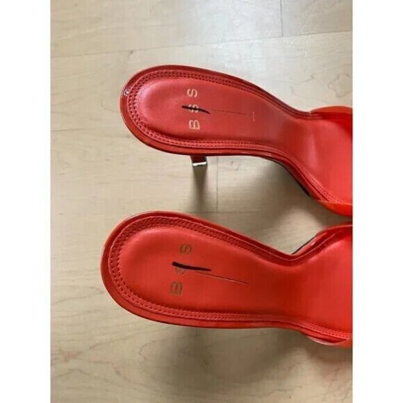 Black Suede Studio Sandal Heels BNWT Heels "Valerie" Women New Slides - Picture 8 of 8